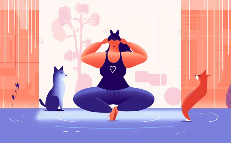 夏季减肥运动健身瑜伽噪点插画,插画/手绘图,插画/手绘图库,插画/手绘图下载,插画/手绘